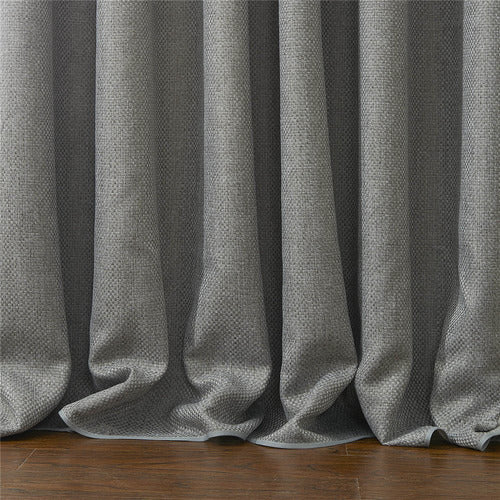 Iyuego Classic Synthetic Linen Solid Blackout Curtains 2