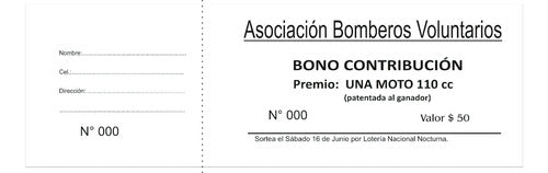 10 Talonarios Para Rifas, Bonos, Numerados Y Troquelados 0