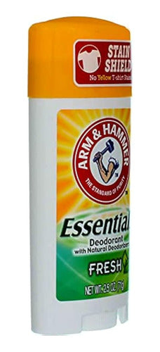 Arm & Hammer Essentials Natural Deodorant Fresh 2.50 Oz (Pack of 3) 1