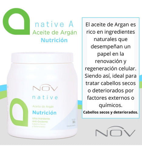 Nov Crema Nutrición Aceite De Argán 980gr X6 5