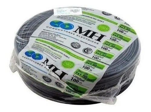 MH Unipolar Cable 1 Mm Standard Iram Black 100 Mts 0