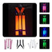Fluorescent Glow-in-the-Dark Suspenders with UV Light - Party Costume Accessory 5