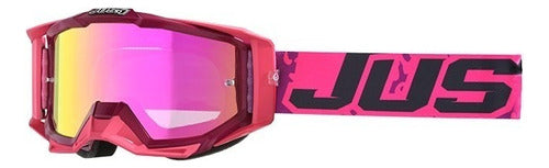 Just1 Antiparra Motocross Visor Extra Solid Leopard Pink 0