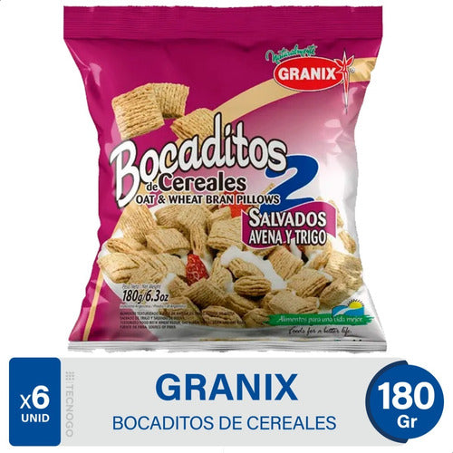 Granix Bocaditos Cereales 2 Salvados Avena Y Trigo - Pack X6 0