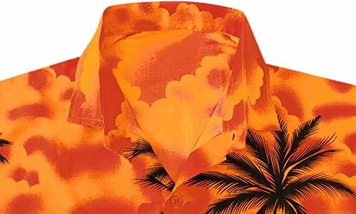 La Leela Men's S Casual Button Down Short Sleeve Pocket Hawaiian Shirt 2