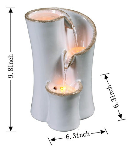 Fuente De Agua Interior Imitación Cerámica Apariencia Fuente 2