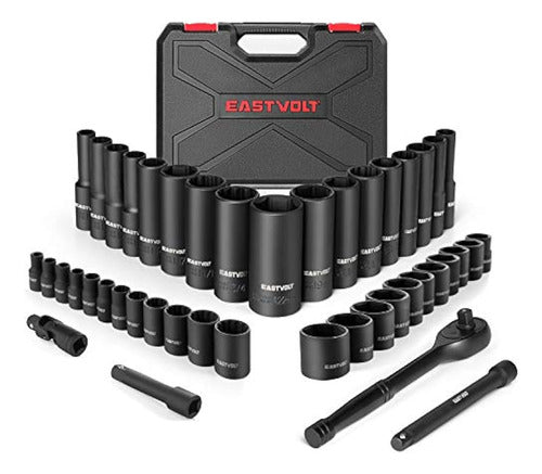 Eastvolt Mechanic Tool Set, 46-Piece Socket Wrench Set 0