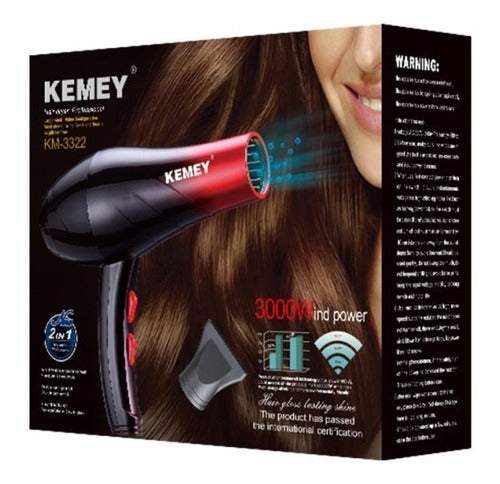 Kemei Professional Hair Dryer KM-3322 Barber 1