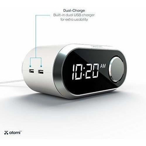 Atomi Qi Alarm Clock - Reloj Despertador De Carga Inalámbric 3