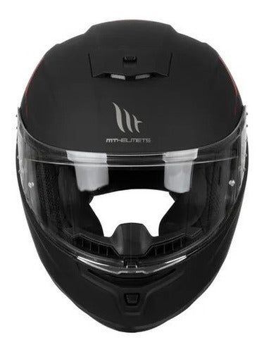 MT Helmets Casco Moto Mt Stinger Hummer Solid A1 Negro Mate Integral 4