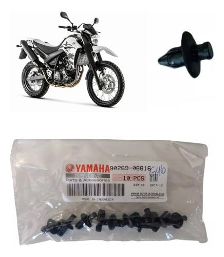 Kit 10 Trava De Carenagem Original Yamaha Xt 660 2010 0