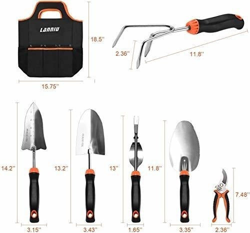 Lanniu Garden Tool Set, 27-Piece Garden Tool Kit 1