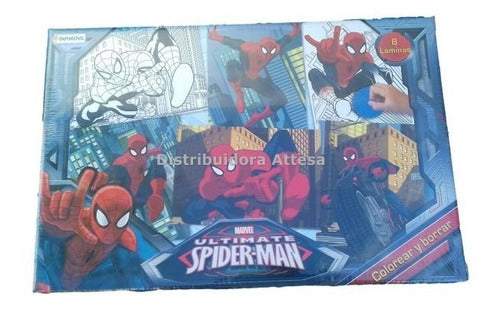 Tapimovil Colorear Y Borrar Spiderman En Caja 0