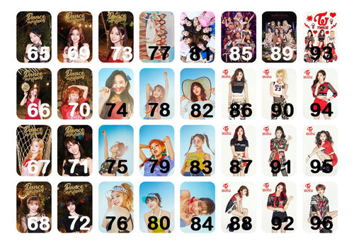 Calcotify Tarjetas Twice With Youth Fanmade Photocards Set X64 1