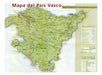 Mapa Del País Vasco España Comunidad - Lámina 45x30 Cm. 0