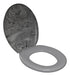 Padded Marble Black Toilet Seat Cover Astra 2