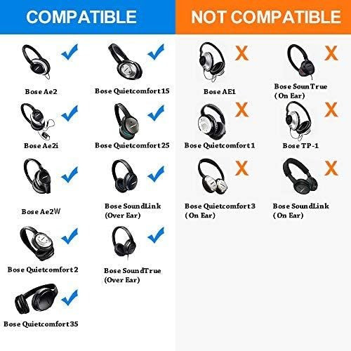 Replacement Bose QuietComfort 35 I/II Ear Pads by Link Dream 1