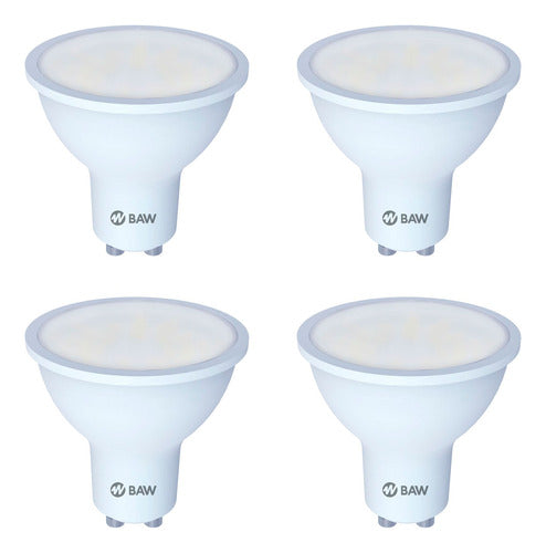 Set of 4 Cold LED Baw Reflective Lamps 7W, 630lm, 50-60Hz 0