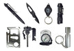 Survival EDC Kit with Flashlight Knife Compass Whistle 1