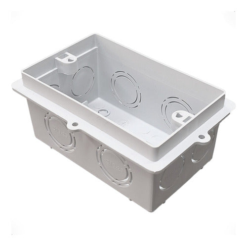 Caja De Embutir Rectangular Pvc Genrod 10x5 2