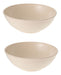 2un Tigela Bowl 1lt Salada Petiscos Bege 18,5cm 0