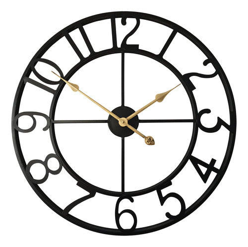 Qukueoy Large Metal Wall Clock 24 Inches 0