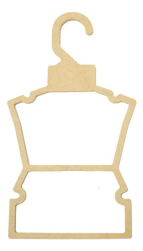 Puntitos Pack of 10 Clothes Hangers for Dolls - 27x15 MDF 0