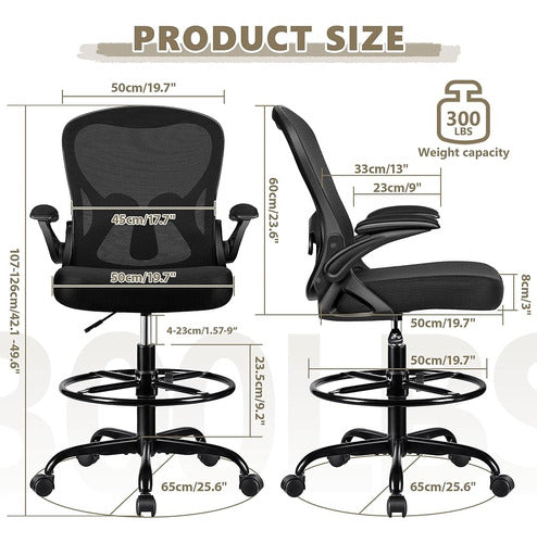 Winrise High Office Drawing Chair, Ergonomic Chair 4