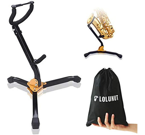 Lolunut Saxophone Stand, Foldable Saxophone Stand 0