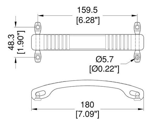 Penn Elcom Anvil Rack Handle 0394BK 1