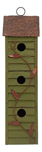 Glitzhome JK97321 Hanging 3-Tier Birdhouse 1