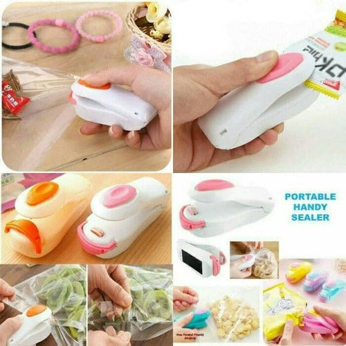Portable Mini Battery-powered Plastic Bag Sealer with Magnet for Kitchen 5