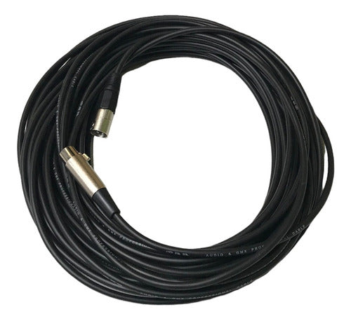 Cable Canon Canon 2 Mt Reforzado Pro Dmx Audio Microfono 6