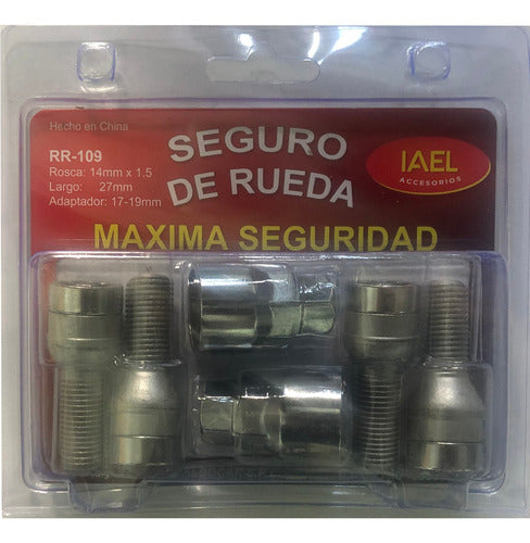 Seguro Rueda Antirobo 4 Bulones+seg 9 P/ 807 02/10 1