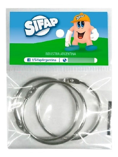 Sifap Metallic Rings for Binders 70 mm x 3 Units 0