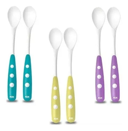 Set of 2 Long Baby Spoons NUK Maternelle 6