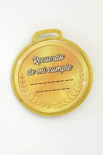 Medalla Argentina Campeón Personalizada Souvenir Cumple X10 1