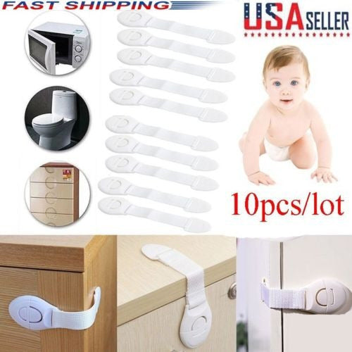 10 X Safety Cabinet Drawer Locks for Kids 1