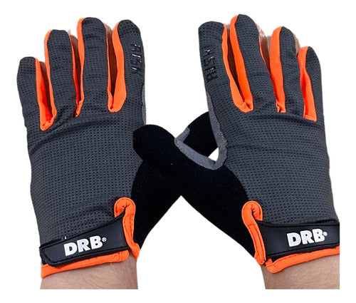 DRB Fitness Cycling Gloves Leather Velcro Crossfit Weights 0