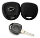 Steering Wheel Cover + Silicone Key Cover for Chevrolet Corsa Black 4