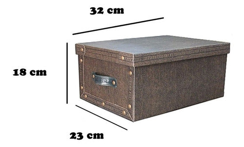 Set of 3 Organizing Trunk Boxes Jean Deco by Pettish Online 2