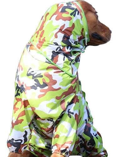 Roupa Para Cachorro Grande Capa De Chuva Impermeável 6