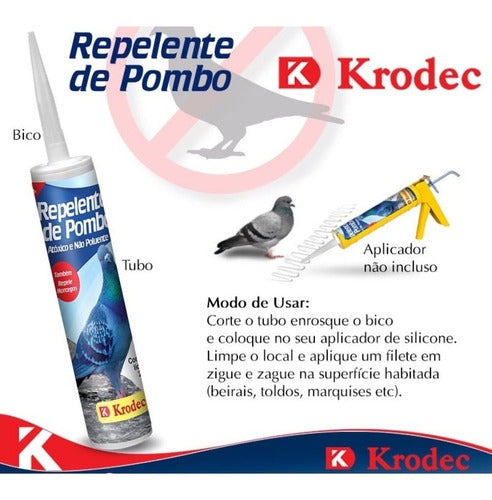 Repelente Em Gel Afasta Espanta Aves Pombos Pássaros 265gr 5