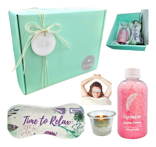 Zen Spa Roses Aroma Gift Box Relaxation Set N63 Happy Day - Aroma Caja Regalo Zen Spa Rosas Set Relax Kit N63 Feliz Día