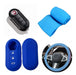 Cubre Volante + Funda Llave Silicona - Fiat Gran Siena Azul 0