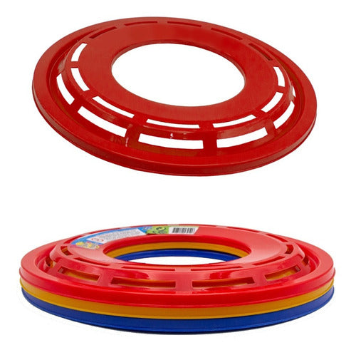 Disco Volador Frisbee Plato De Playa Diversion Niños Pack X3 0