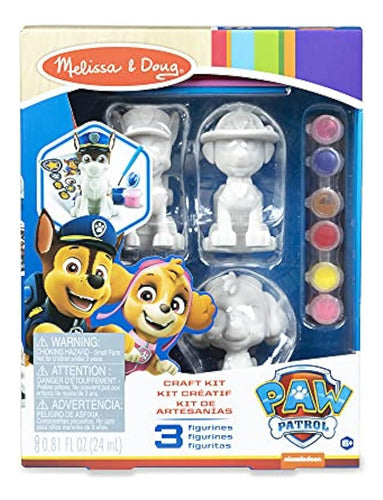 Melissa & Doug Kit De Manualidades Paw Patrol - 3 Figuras De 0