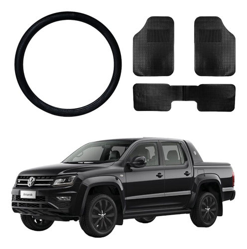 Kit Cubre Alfombra 3 Piezas + Cubre Volante Amarok 0