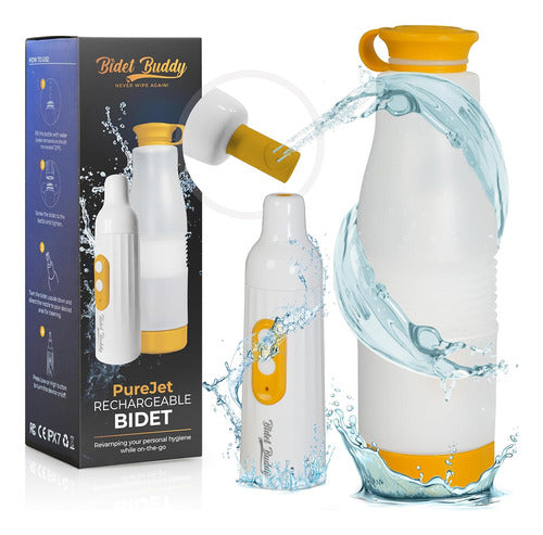 Bidet Buddy Bidet Portátil Purejet: Alta Presión, 550ml, Recargable 0