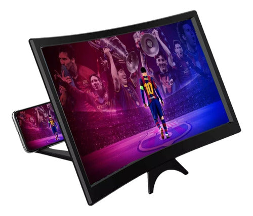 Soporte Ampliador De Pantalla 3d Tipo Lupa Para Celulares 4